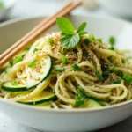 cold noodles with zucchini​