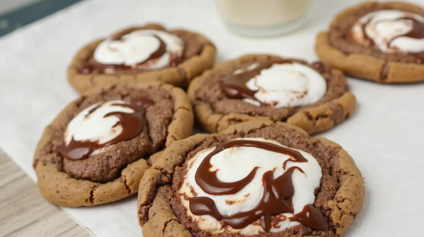 Chocolate Marshmallow Swirl Cookies Recipe