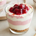 No-Bake Cheesecake Parfait with Cherry Pie Filling